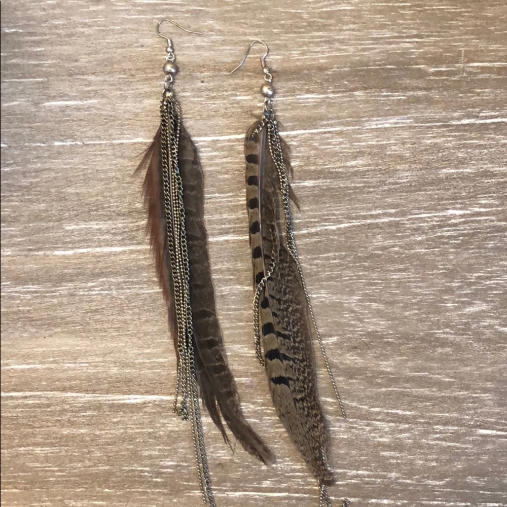 feather earrings